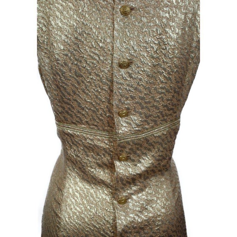 Vintage Chanel Golden Dress, 1996 For Sale at 1stDibs