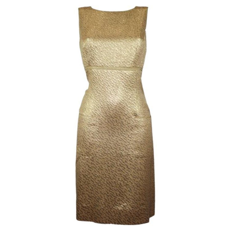 Vintage Chanel Golden Dress, 1996 For Sale at 1stDibs