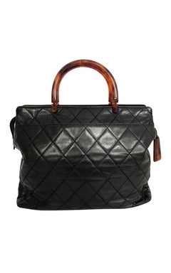 Vintage Chanel Handbag with brown colored hardware - Large