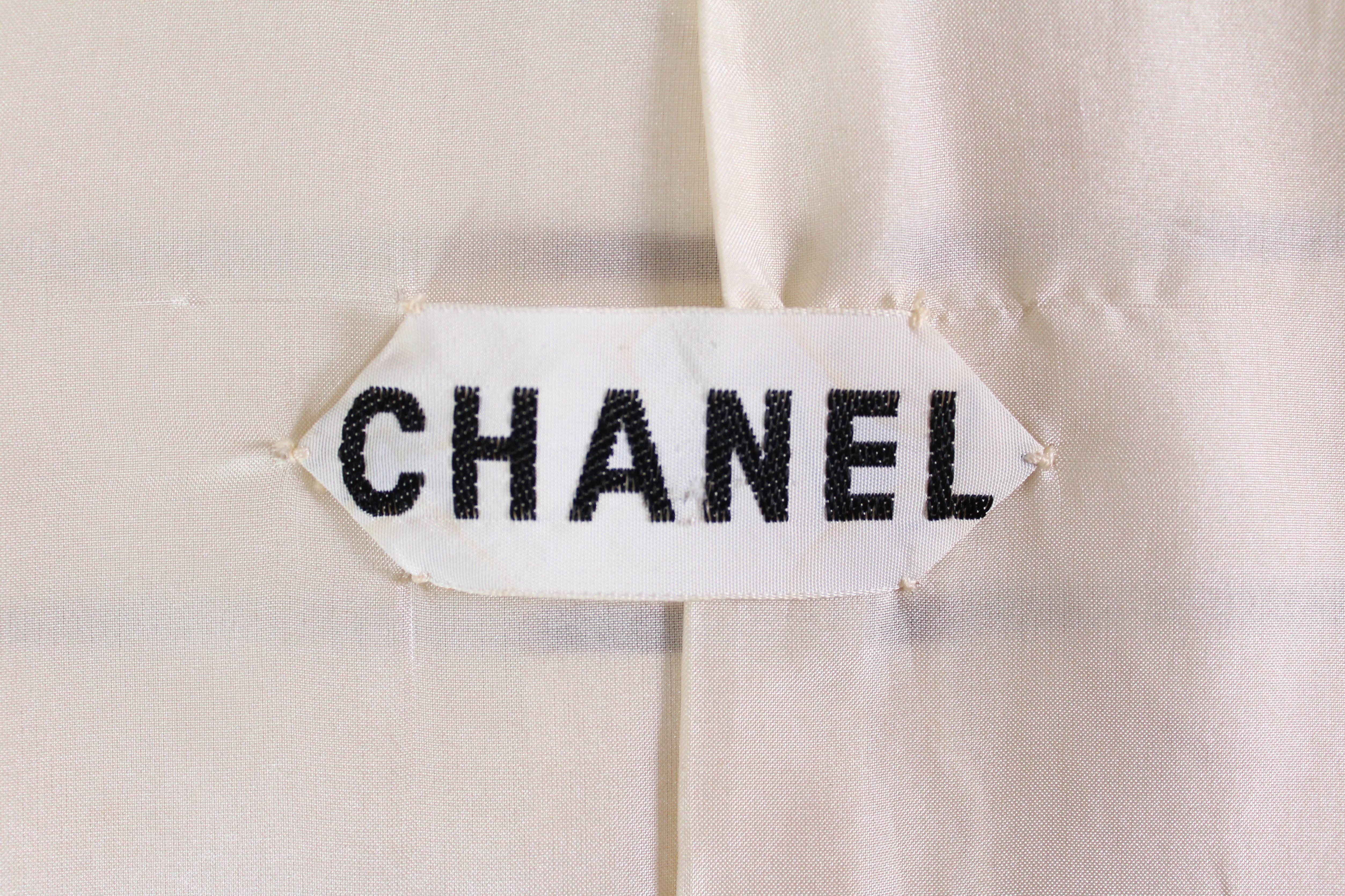 Vintage Chanel Haut Couture Skirt Suit 1974 For Sale 4