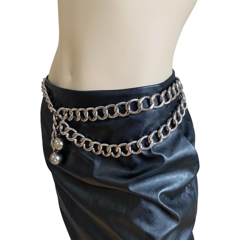 Chanel Vintage Silver Chain Chanel Belt