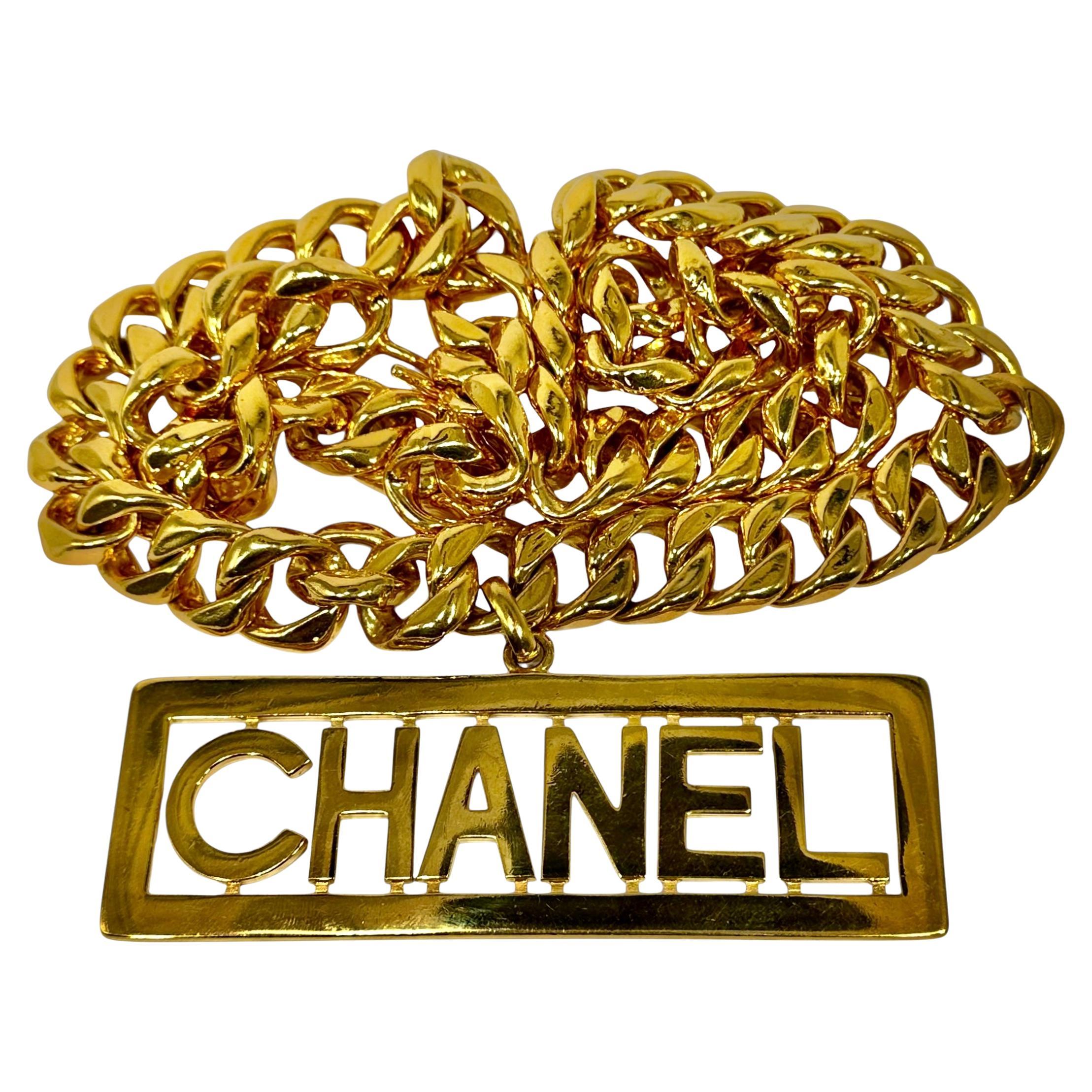 Without any doubt, this authentic Chanel high jewelry, hip hop influenced necklace, is among the most outrageous and impressive of articles ever released by the venerated fashion house. Imagined and produced by Karl Lagerfeld in 1991, while