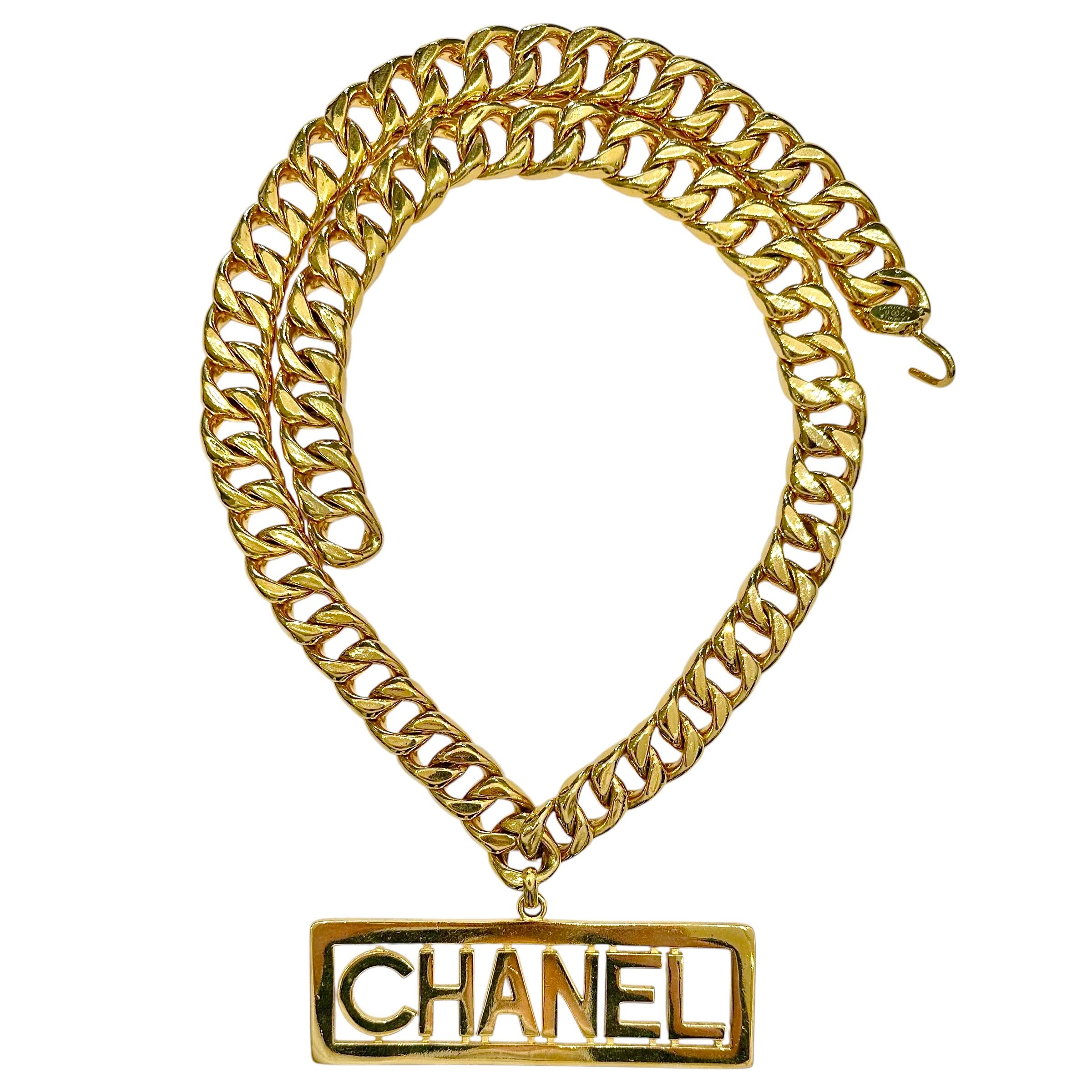 Modern Vintage Chanel Hip Hop Necklace by Karl Lagerfeld 31 Inches Long