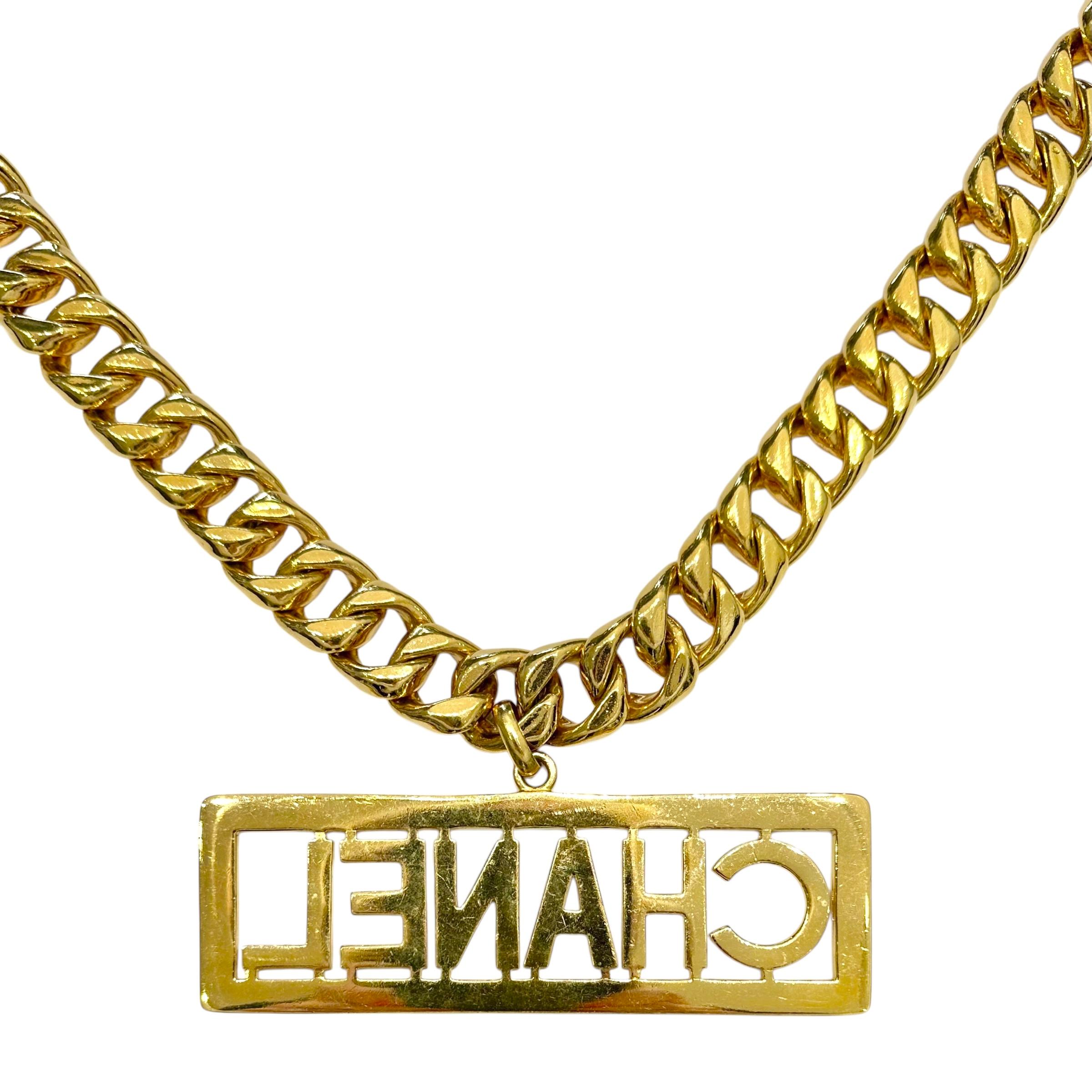 Women's or Men's Vintage Chanel Hip Hop Necklace by Karl Lagerfeld 31 Inches Long