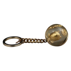 Vintage CHANEL Iconic Charm Lucite Ball Keychain