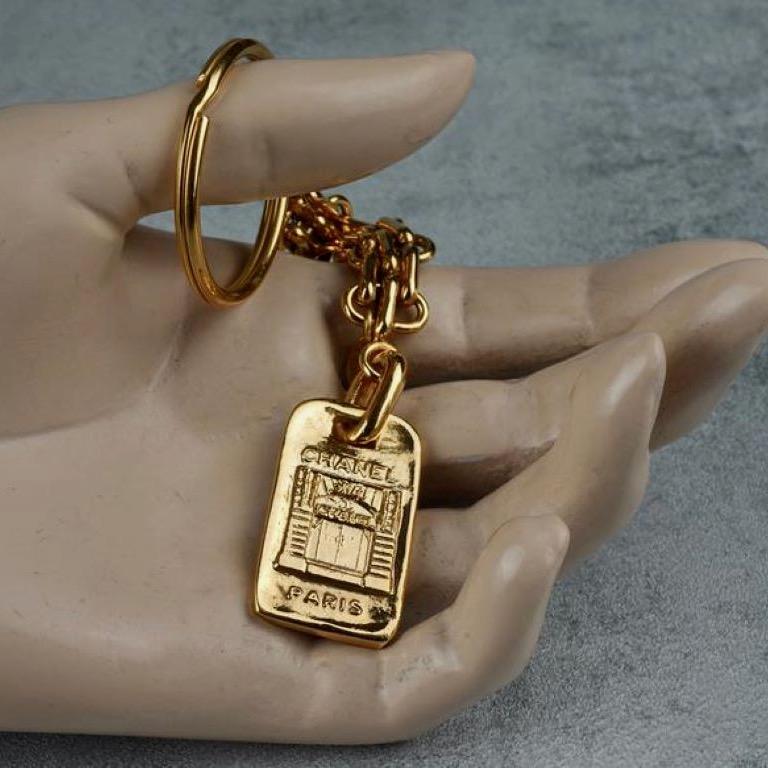 Vintage CHANEL Iconic Door Keychain at 1stDibs