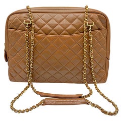 Vintage Chanel Large Quilted Leather 1992 Collection Bag