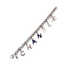 Iconic Vintage Chanel Letter Charm CC Bracelet 2005