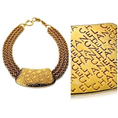 Vintage CHANEL Letter Spelled Out Multi Chain Necklace