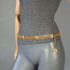 Vintage CHANEL Lion Head Medallion Belt