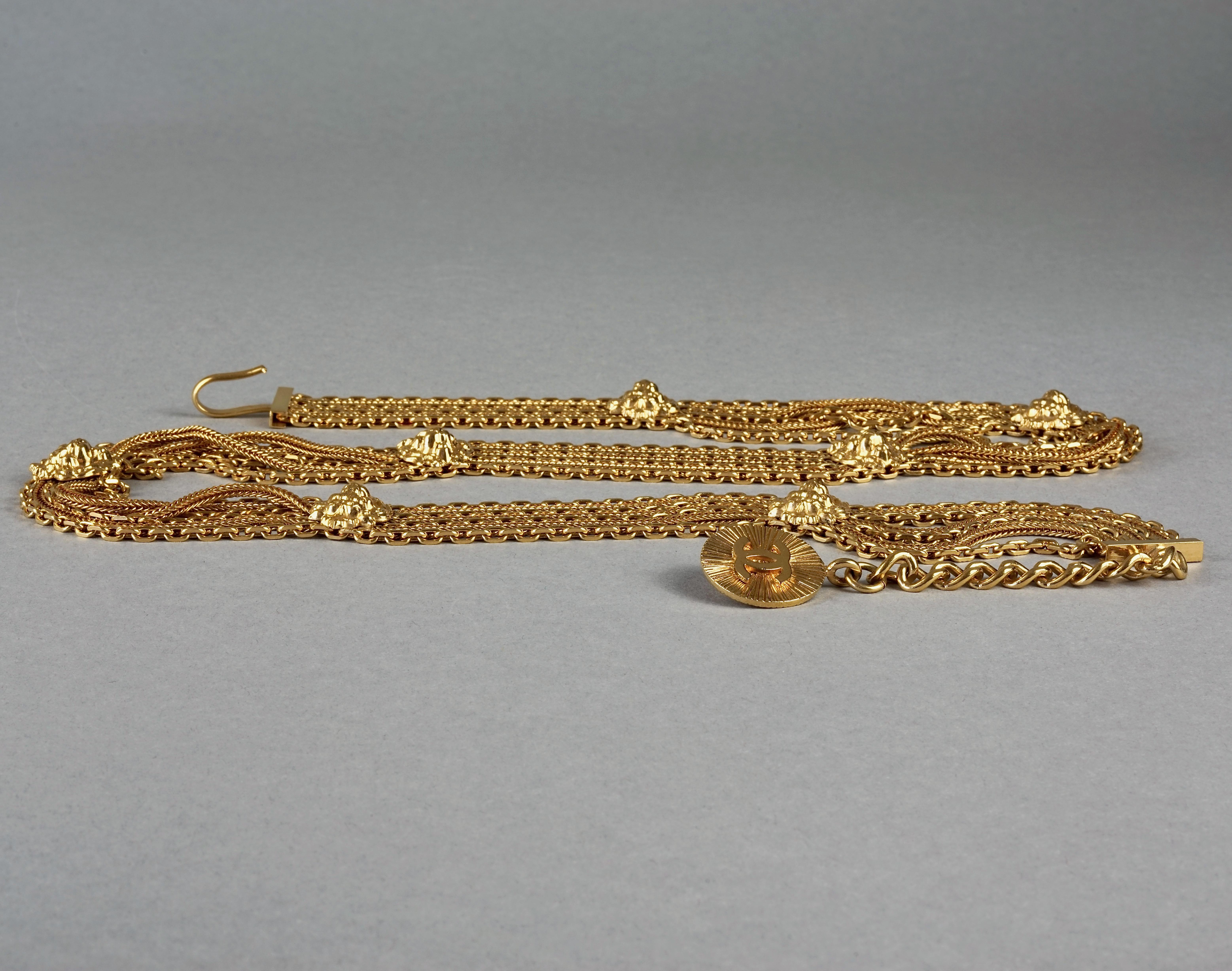 chanel lion head necklace