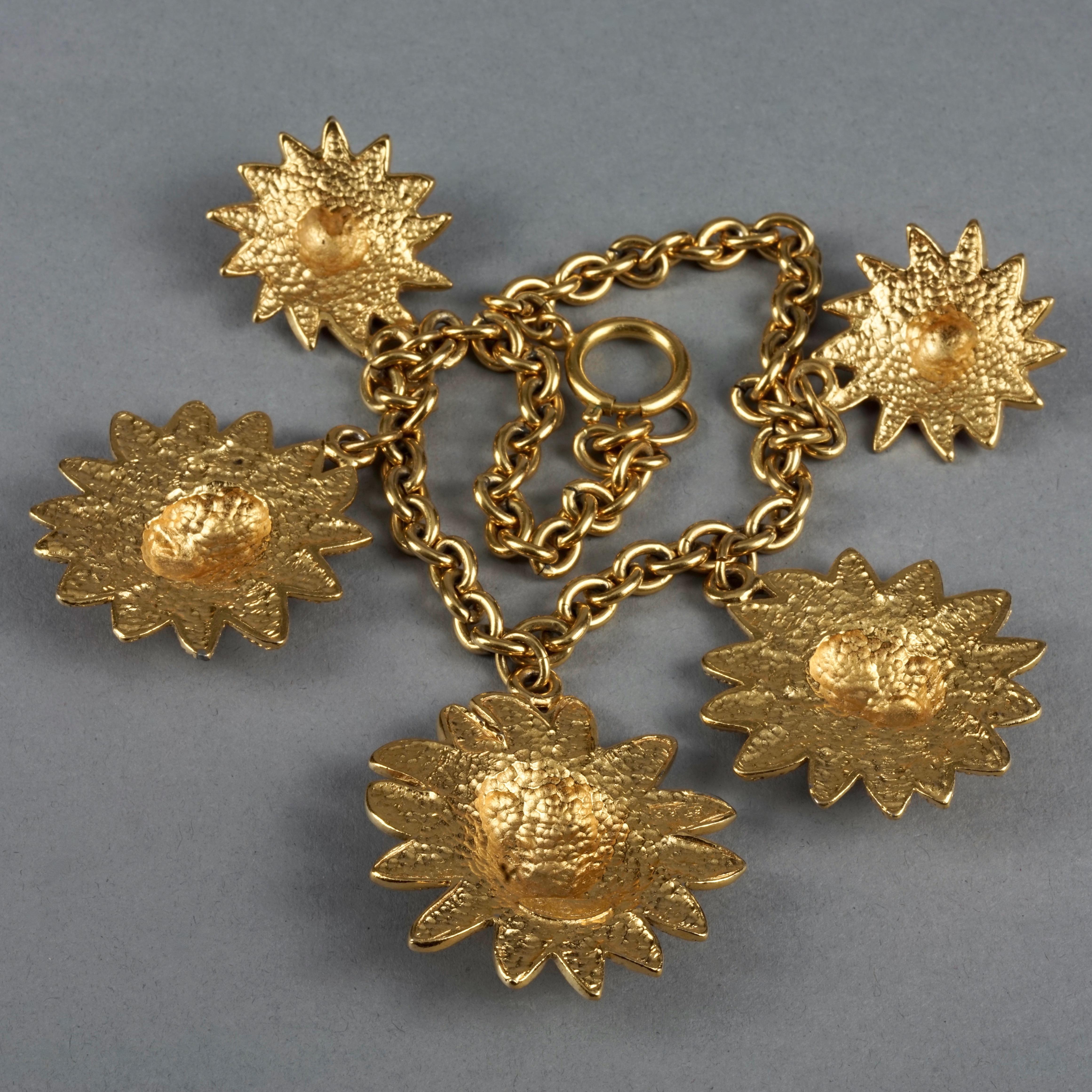 Vintage Chanel Lion Head Medallion Necklace For Sale 3