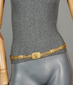 Vintage CHANEL Lion Head Multi Chain Belt