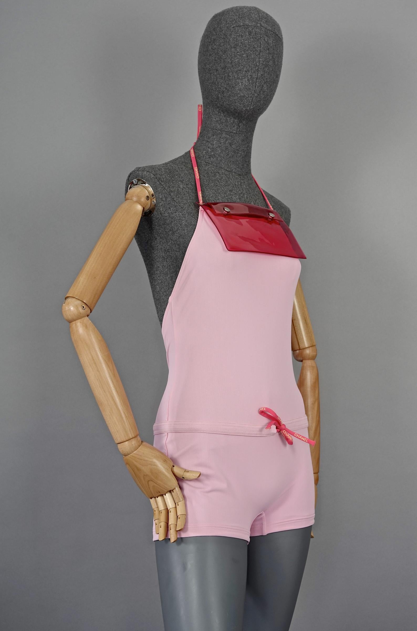 chanel pink bathing suit