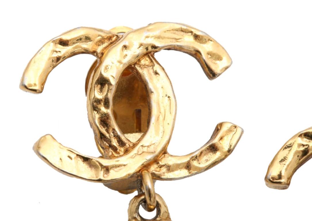 chanel coin earrings