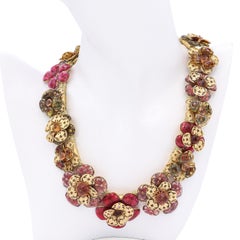 Vintage Chanel Louis Rousselet Floral Modeschmuck Set
