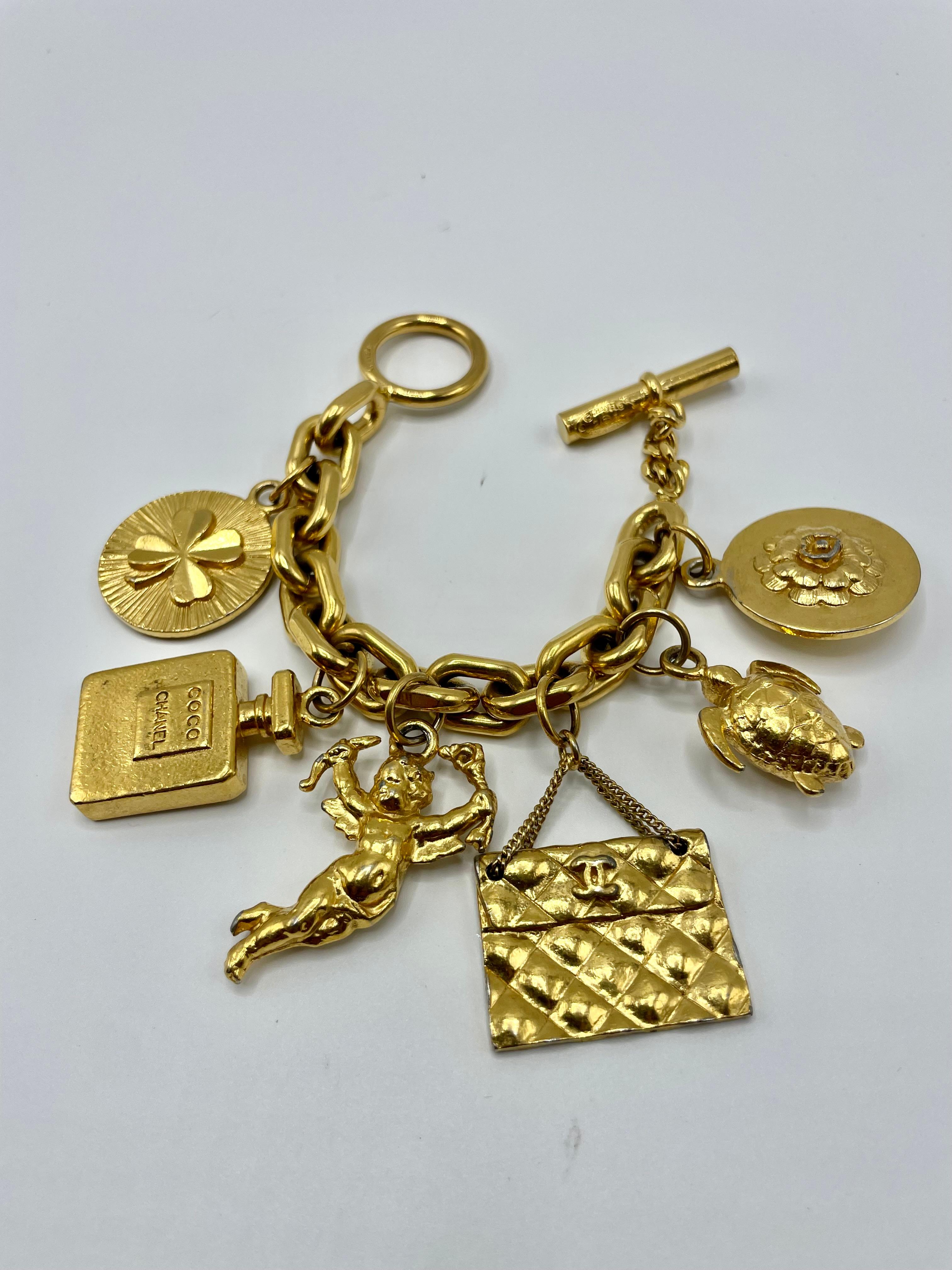 Women's Vintage Chanel Lucky Charms Bracelet For Sale