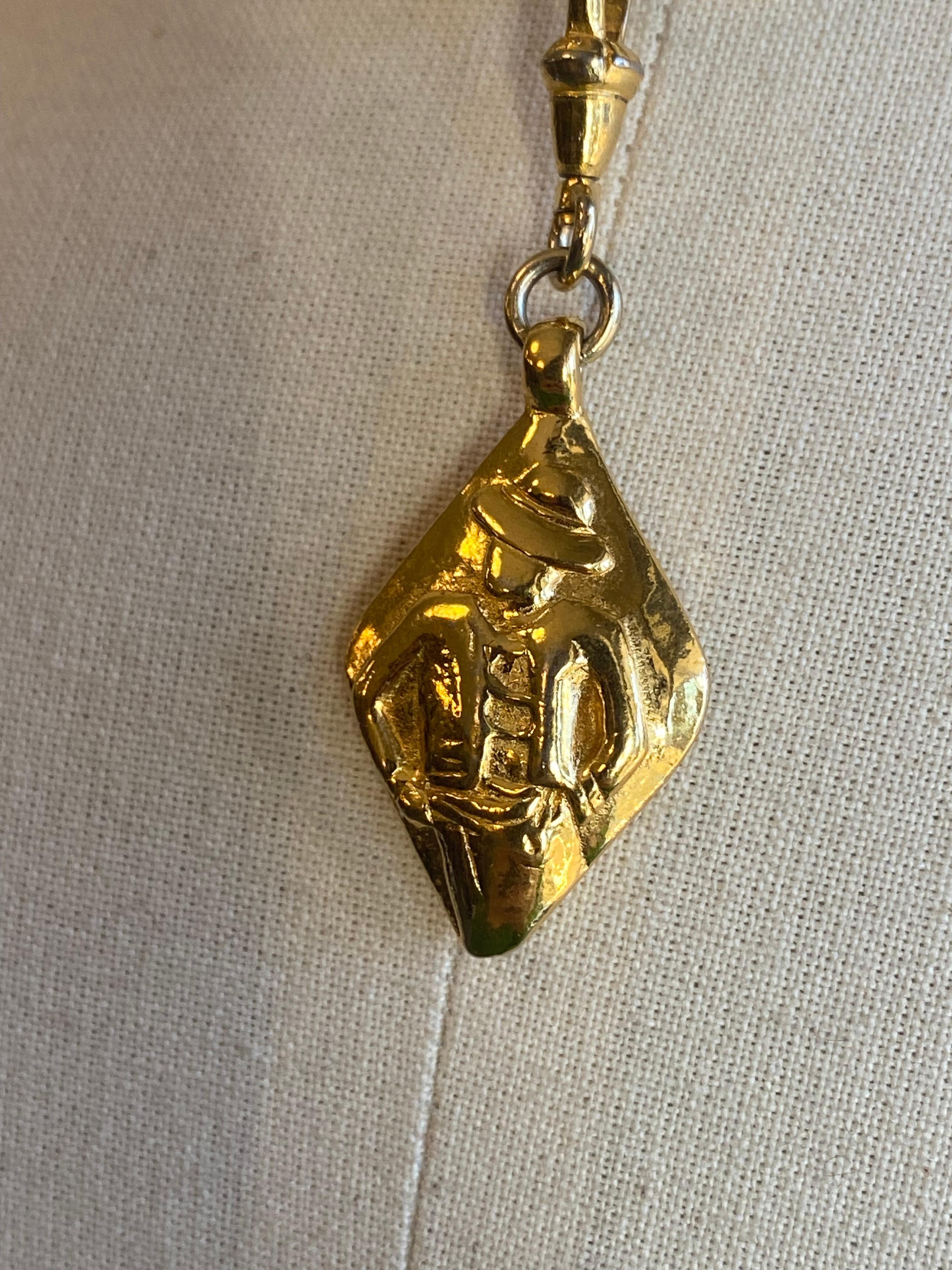 Vintage Chanel 'Madamoiselle' Necklace For Sale 3