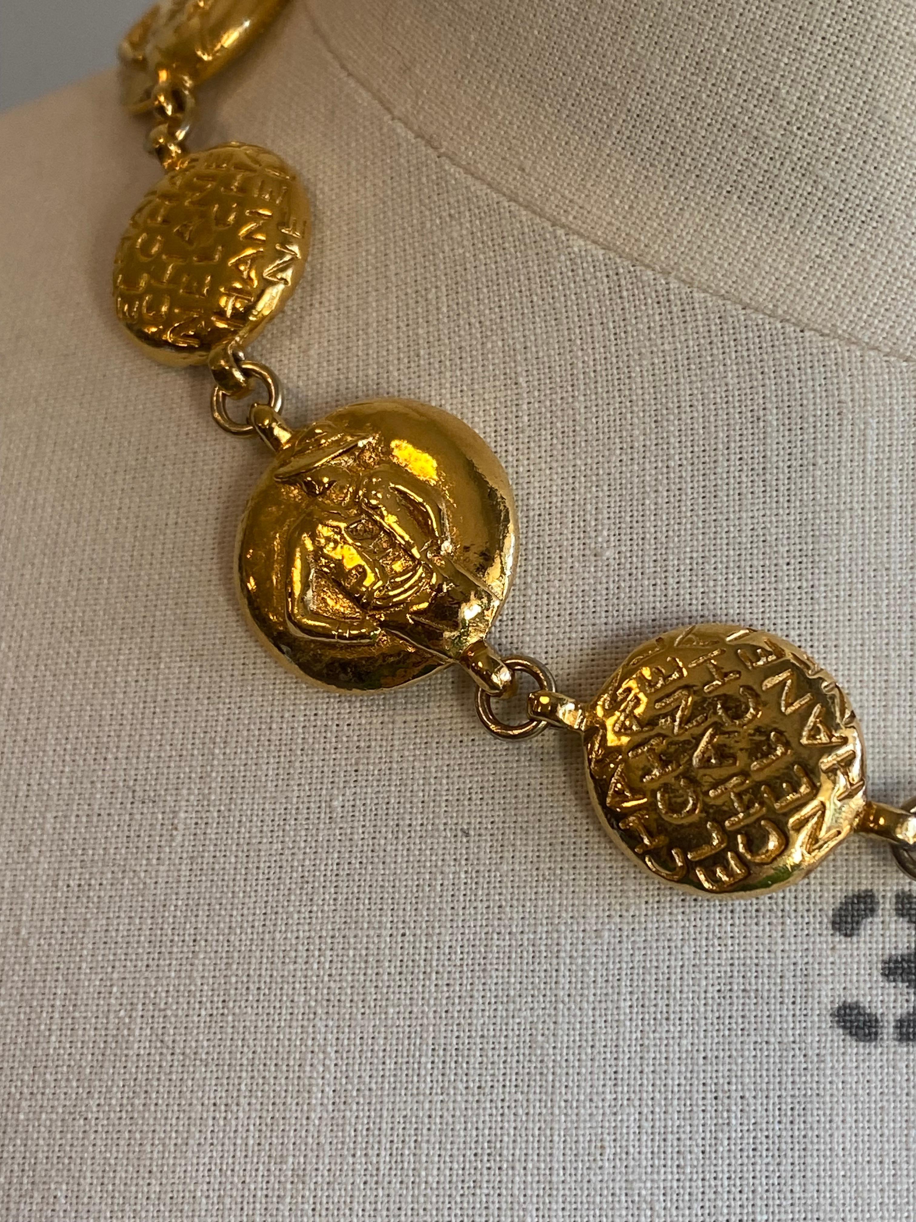 Vintage Chanel 'Madamoiselle' Necklace For Sale 4