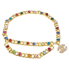 Chanel Magnifica cintura Bijoux d'epoca con strass