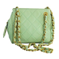 Vintage Chanel Mint Green Mini Bag