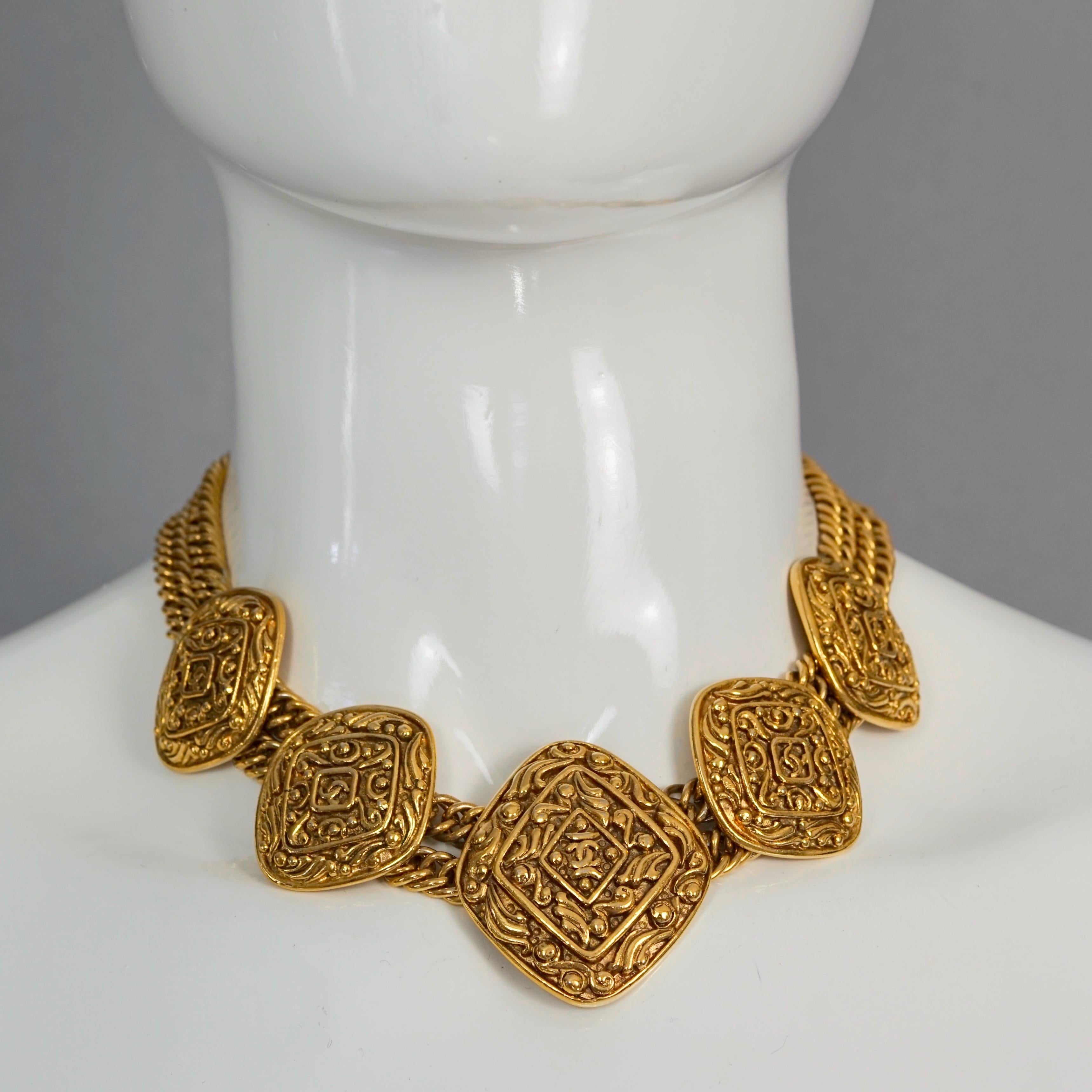 chanel double chain necklace