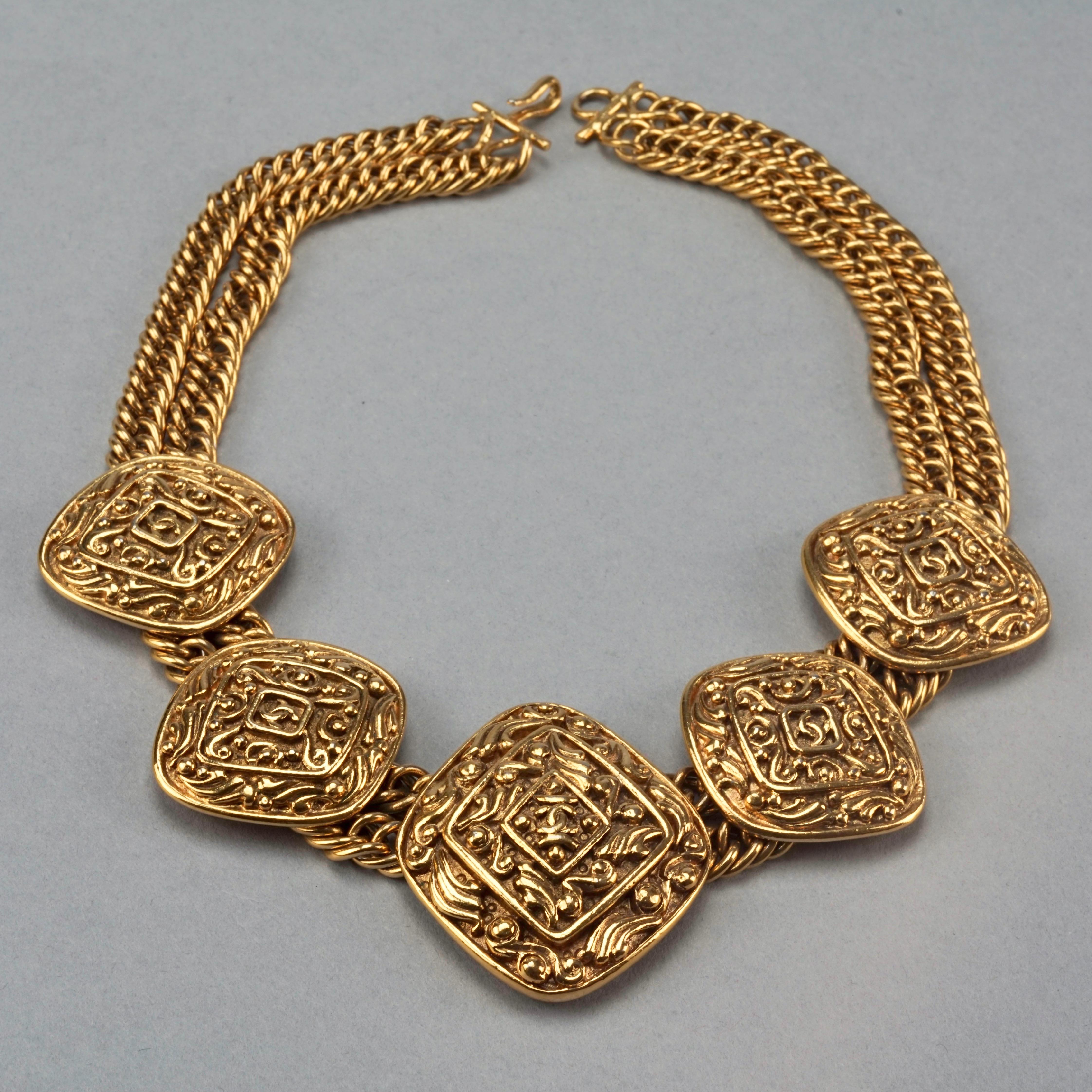 multiple charm necklace chain
