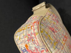 Vintage Chanel Multicolor Canvas Clover Camera Bag