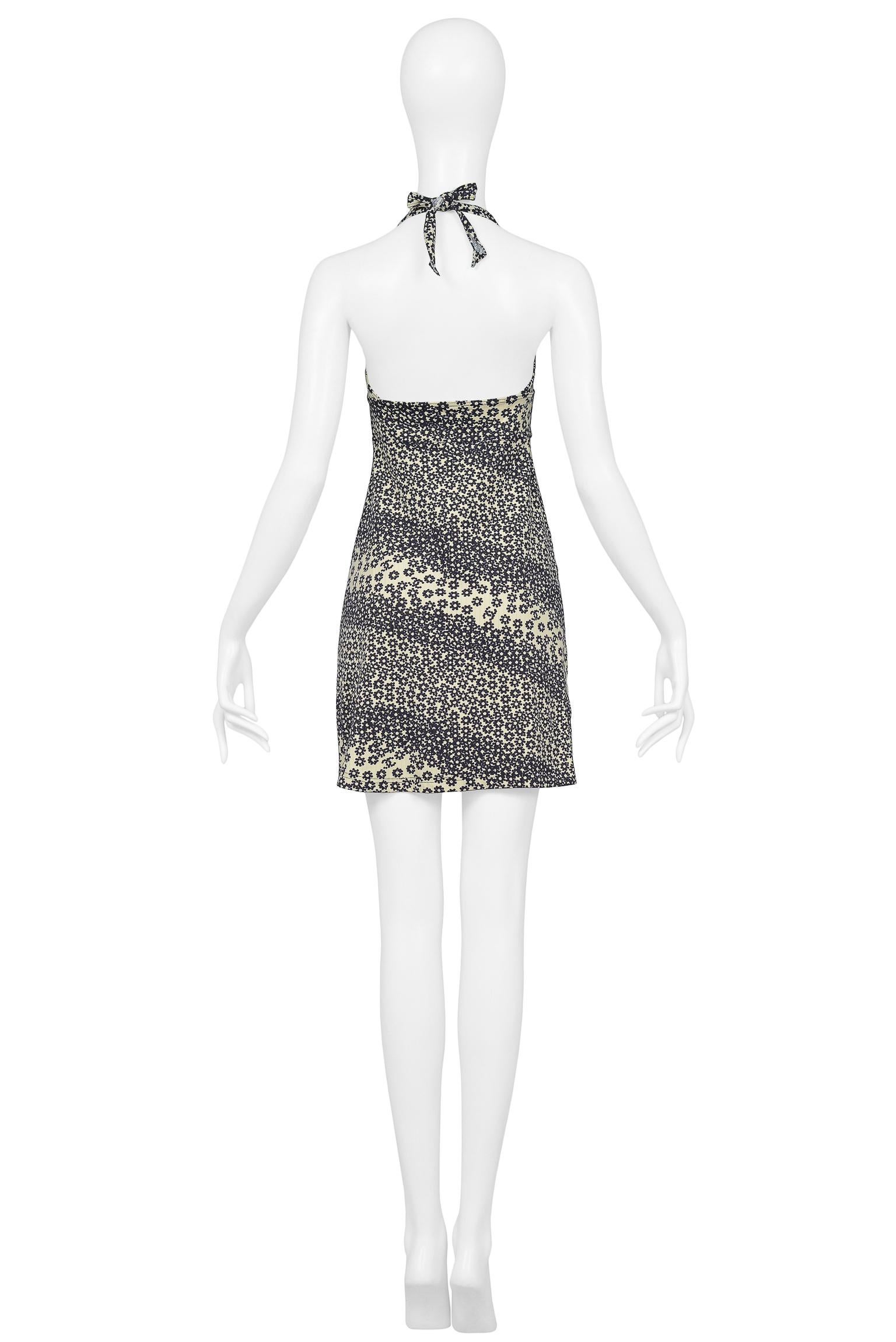 off white halter dress