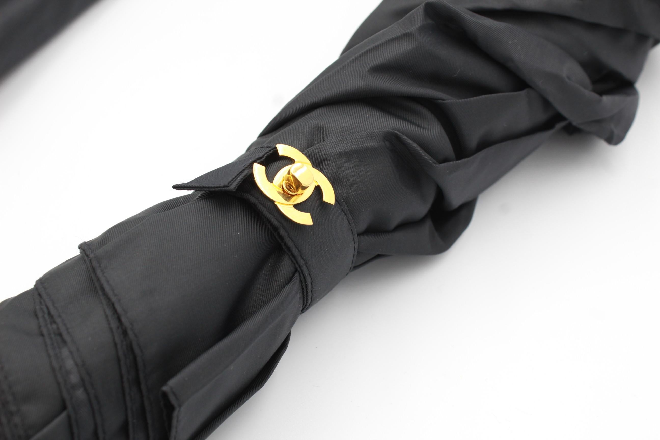 Women's or Men's Vintage Chanel Nearly 1994 Umbrella Bag with Double C clasp
