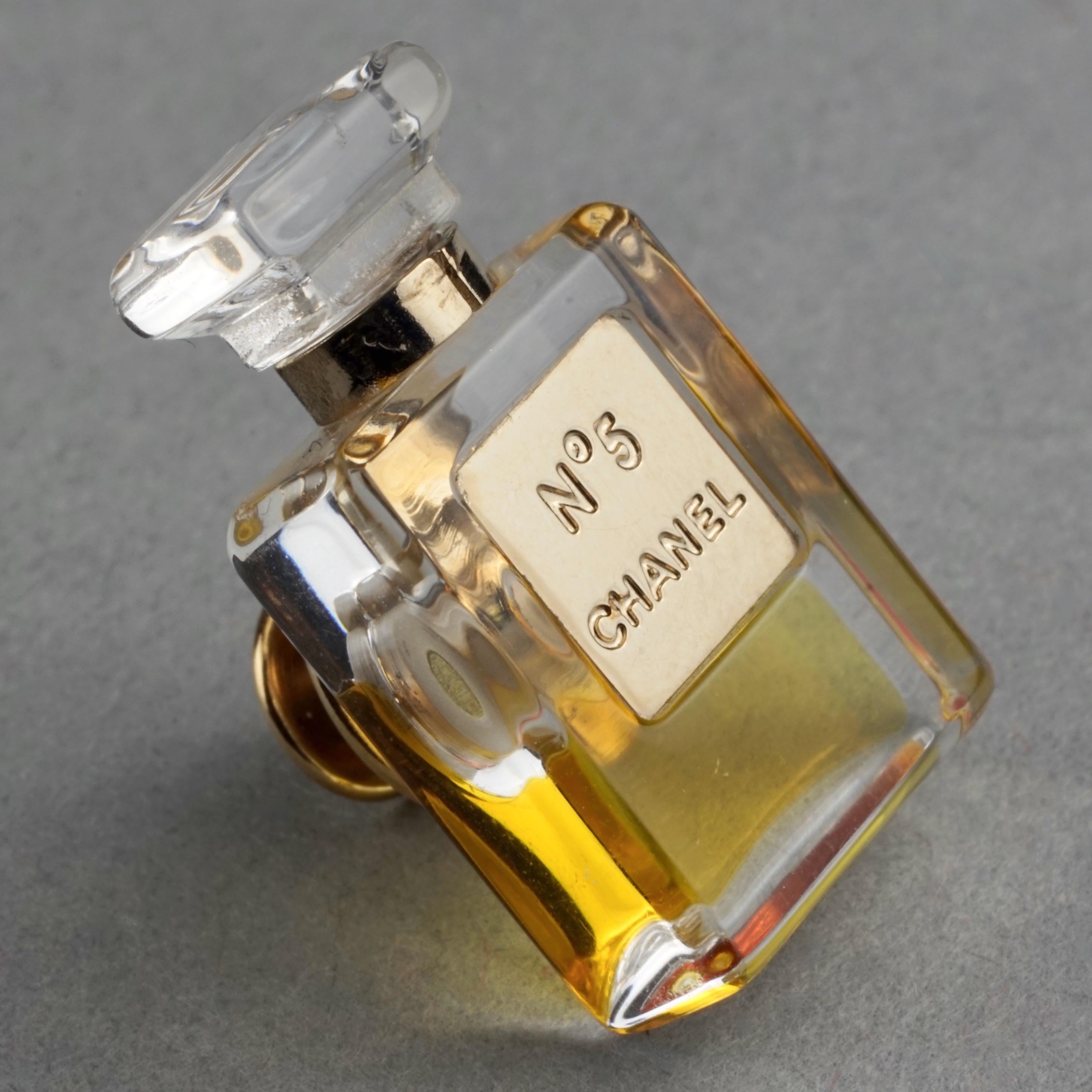  Broche vintage CHANEL n°5 Miniature en forme de bouteille de parfum avec épingle Unisexe 