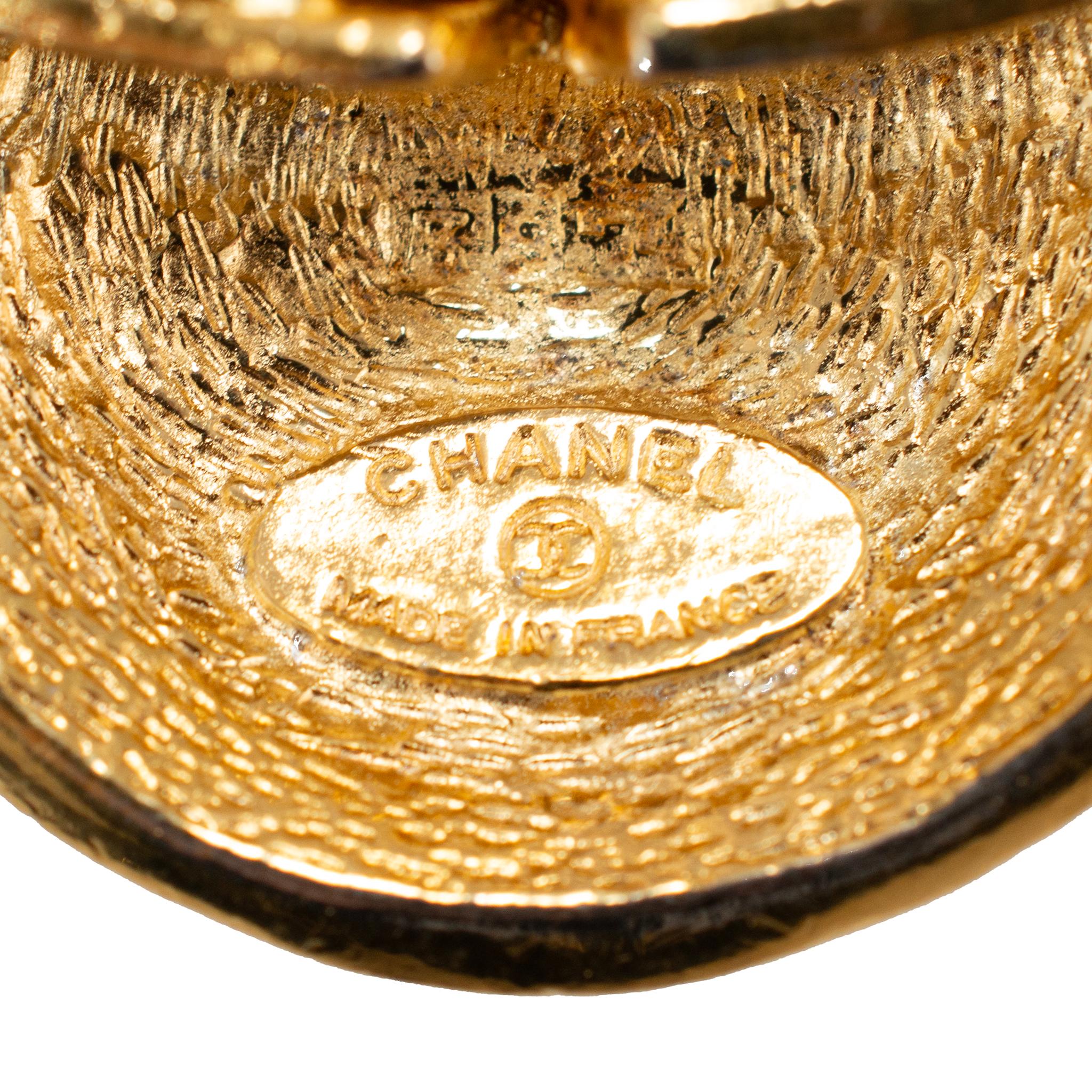 Vintage Chanel Paris Gold getönten 31 Rue Cambon Kette Halskette im Angebot 2