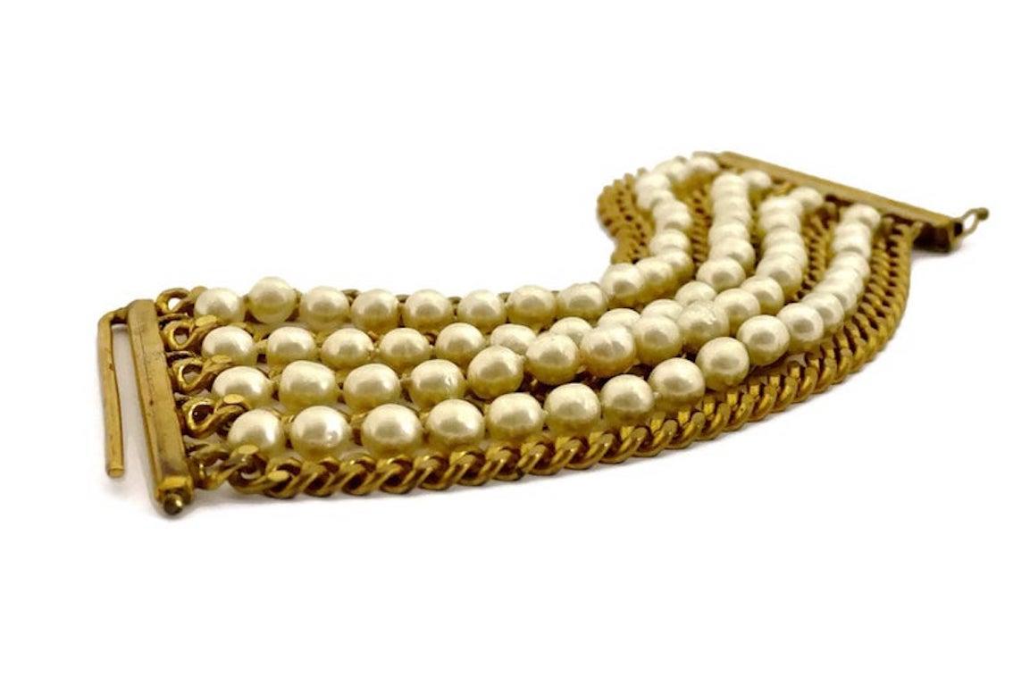 vintage chanel pearl bracelet
