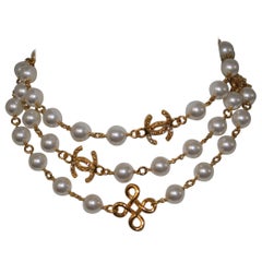 Vintage Chanel Pearl Sautoir Circa 2007