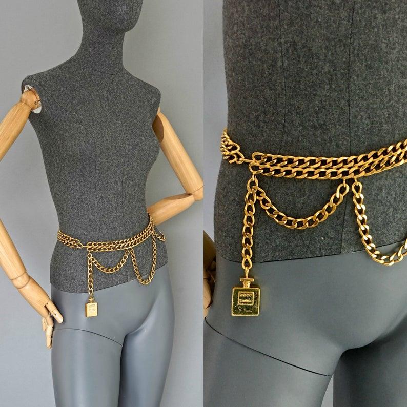 belt tiered necklace