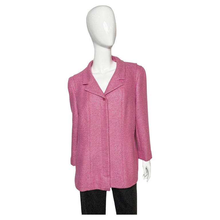 Vintage Chanel Pink and Metallic Blazer, Cruise 2001 Collection For
