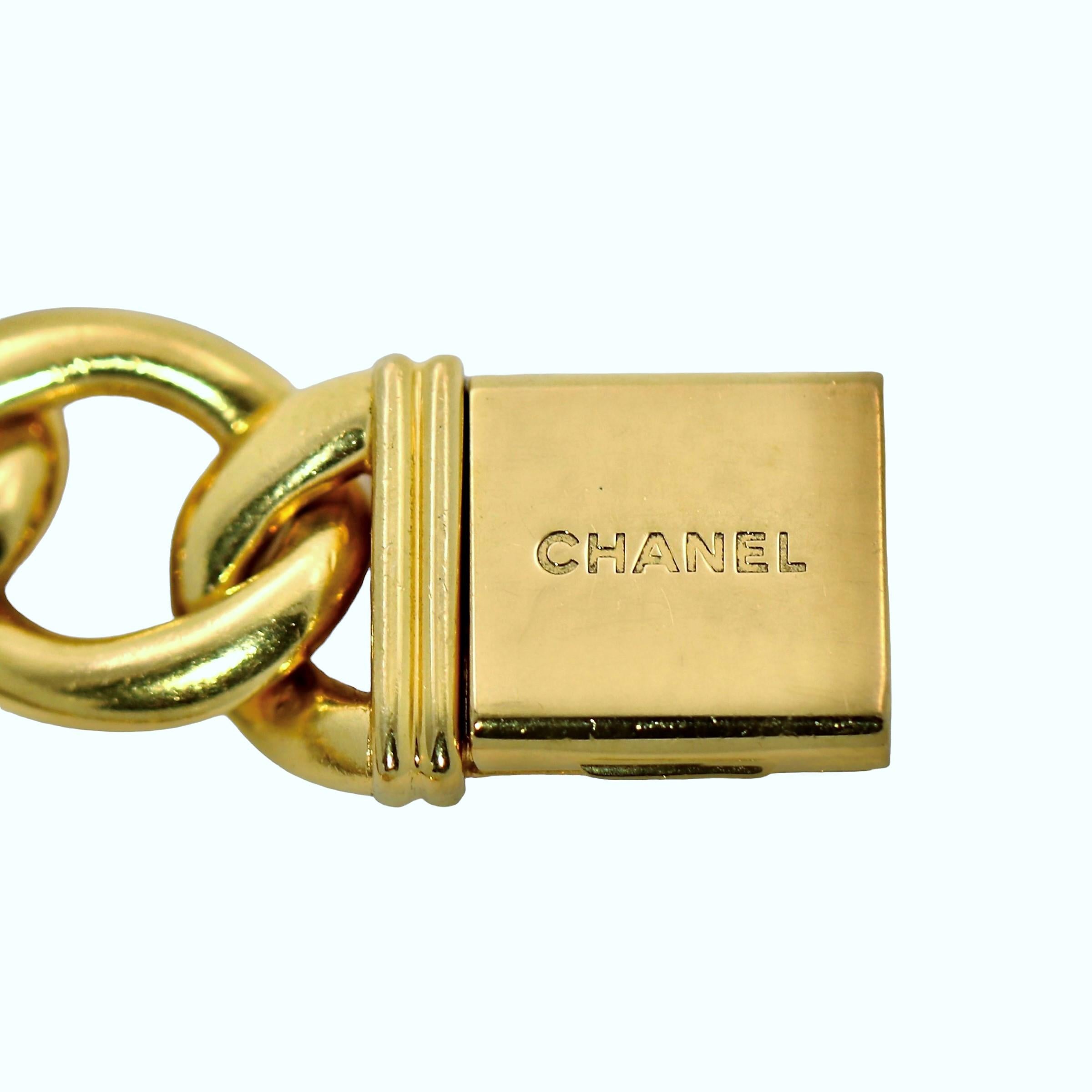 Vintage Chanel Premiere Gelbgold-Modeuhr mit integriertem Goldband (Moderne) im Angebot