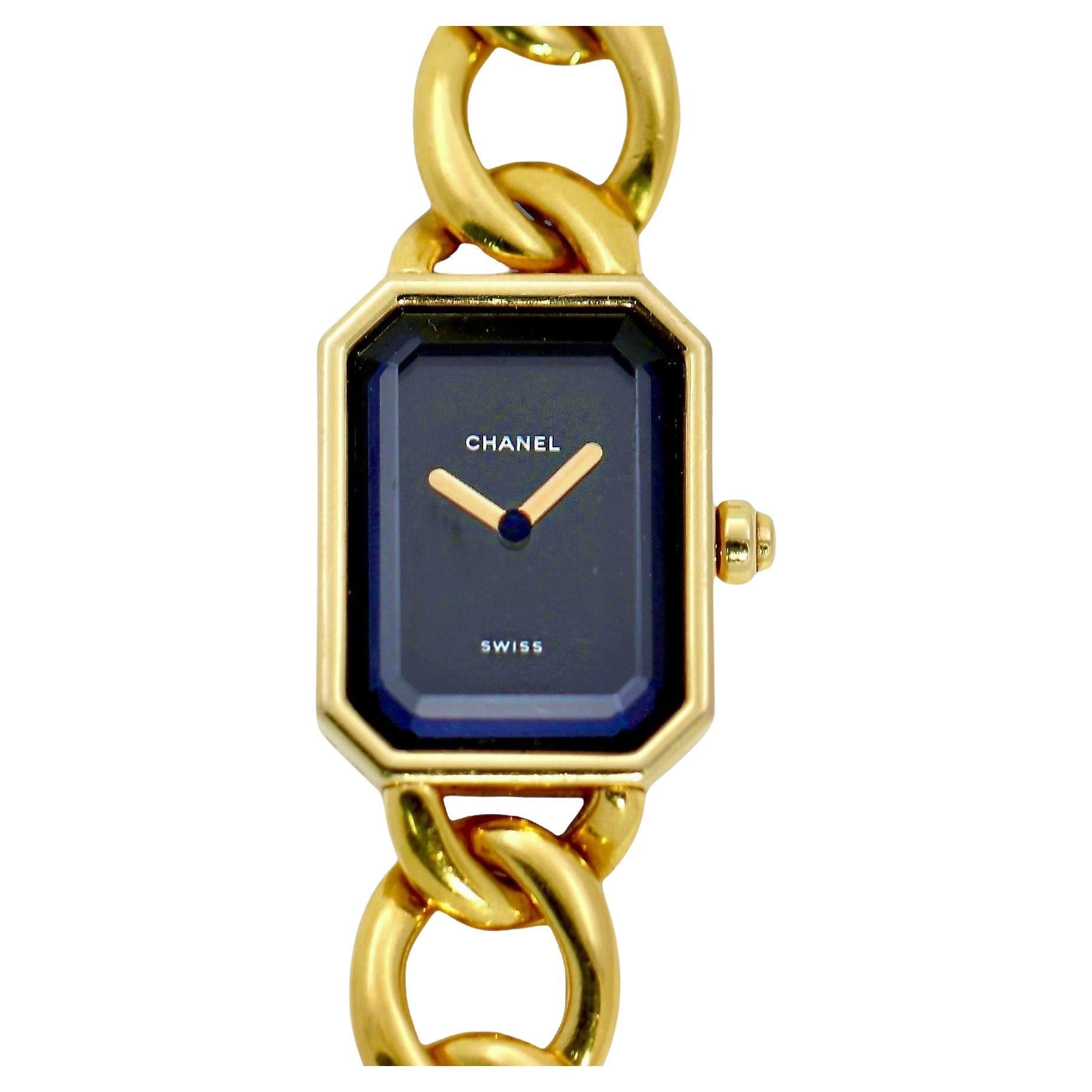 Chanel - Vintage Premiere Fashion Watch Integral Band Swiss Modern Quartz Yellow Gold