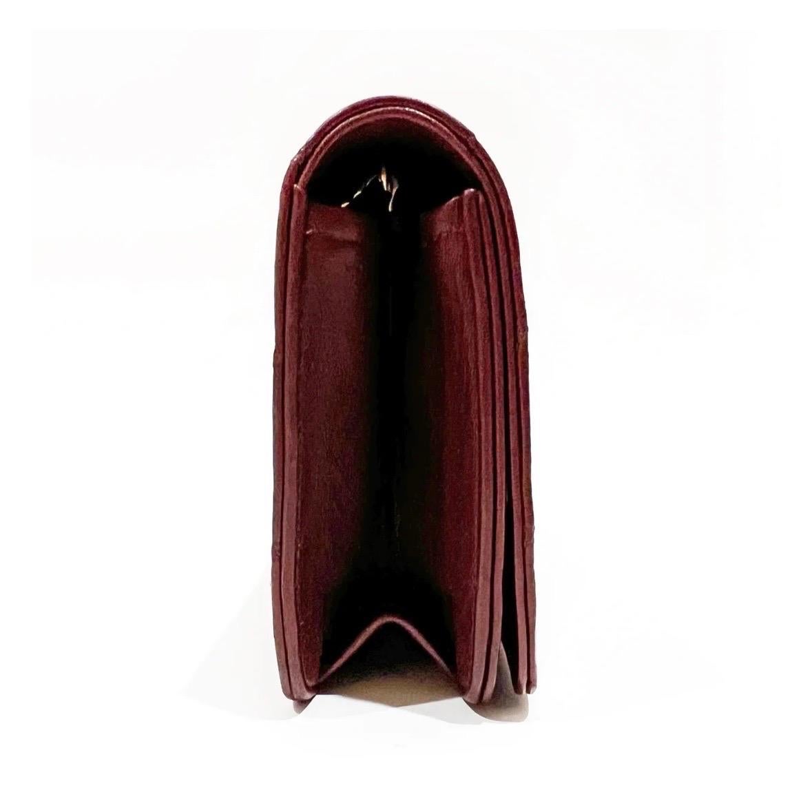 Women's or Men's Vintage Chanel Quilted Burgundy Shoulder Bag (1970s/1980s) 