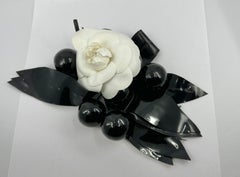 Vintage Chanel Runway Camellia Flower Brooch 9" Made In France Rare Monumental