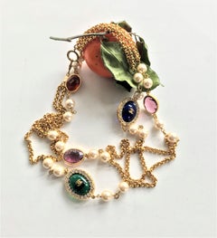 Chanel Necklace by Robert Goossens and Gripoix Paris, sign. 1983, gold plated