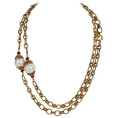 Vintage Chanel Sautoir Necklace 1983 Collection