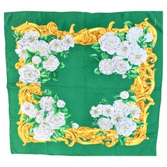 Retro CHANEL Scarf 100 % Silk 90cm x 90 cm 