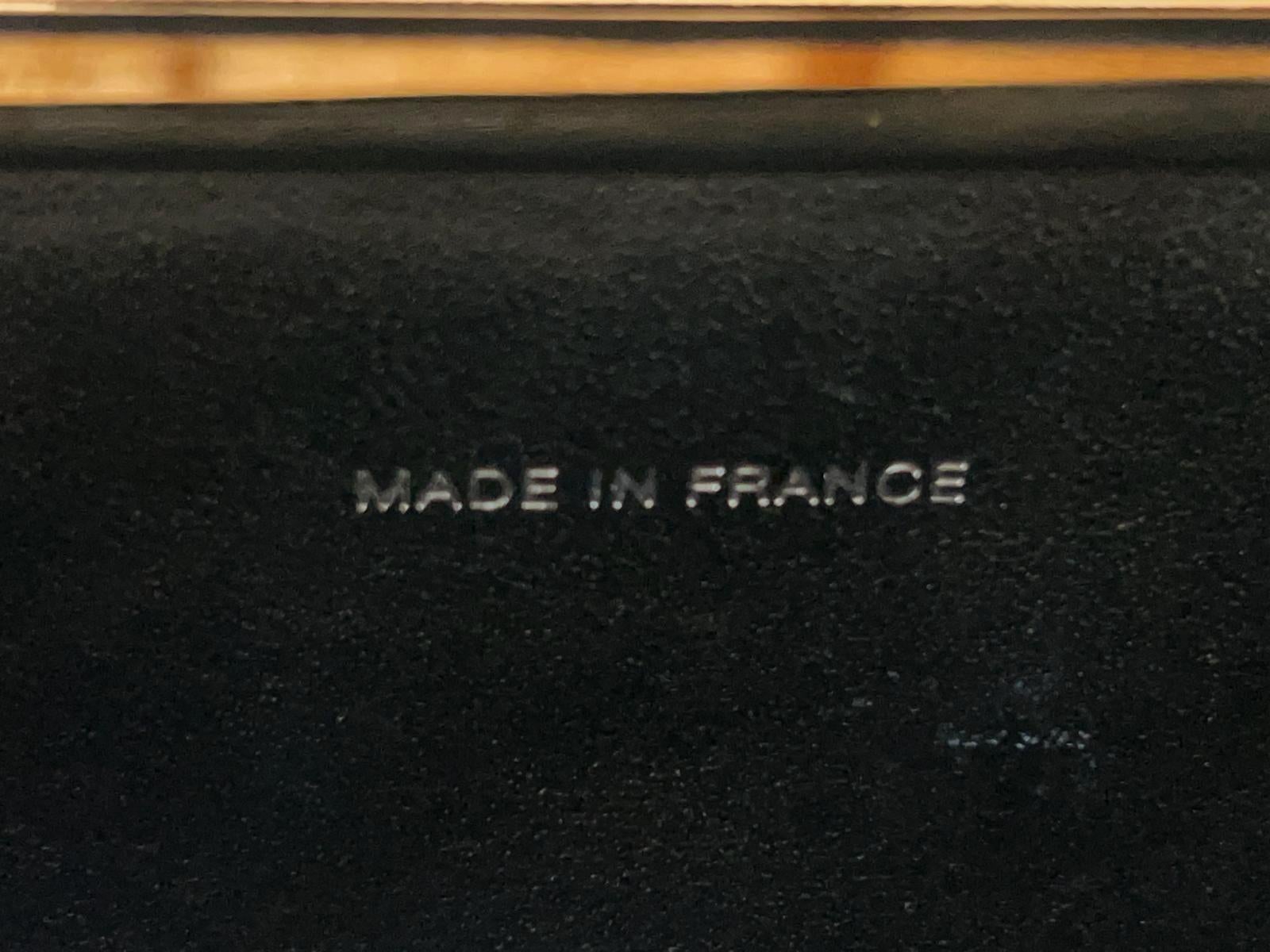 Vintage Chanel Spring 1996 Black Silver Quilted Patent Leather Vanity Case 1