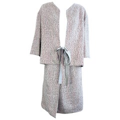 Veste de tailleur vintage Chanel printemps 1999 Taille 44 / 10 multicolore en tweed des années 90