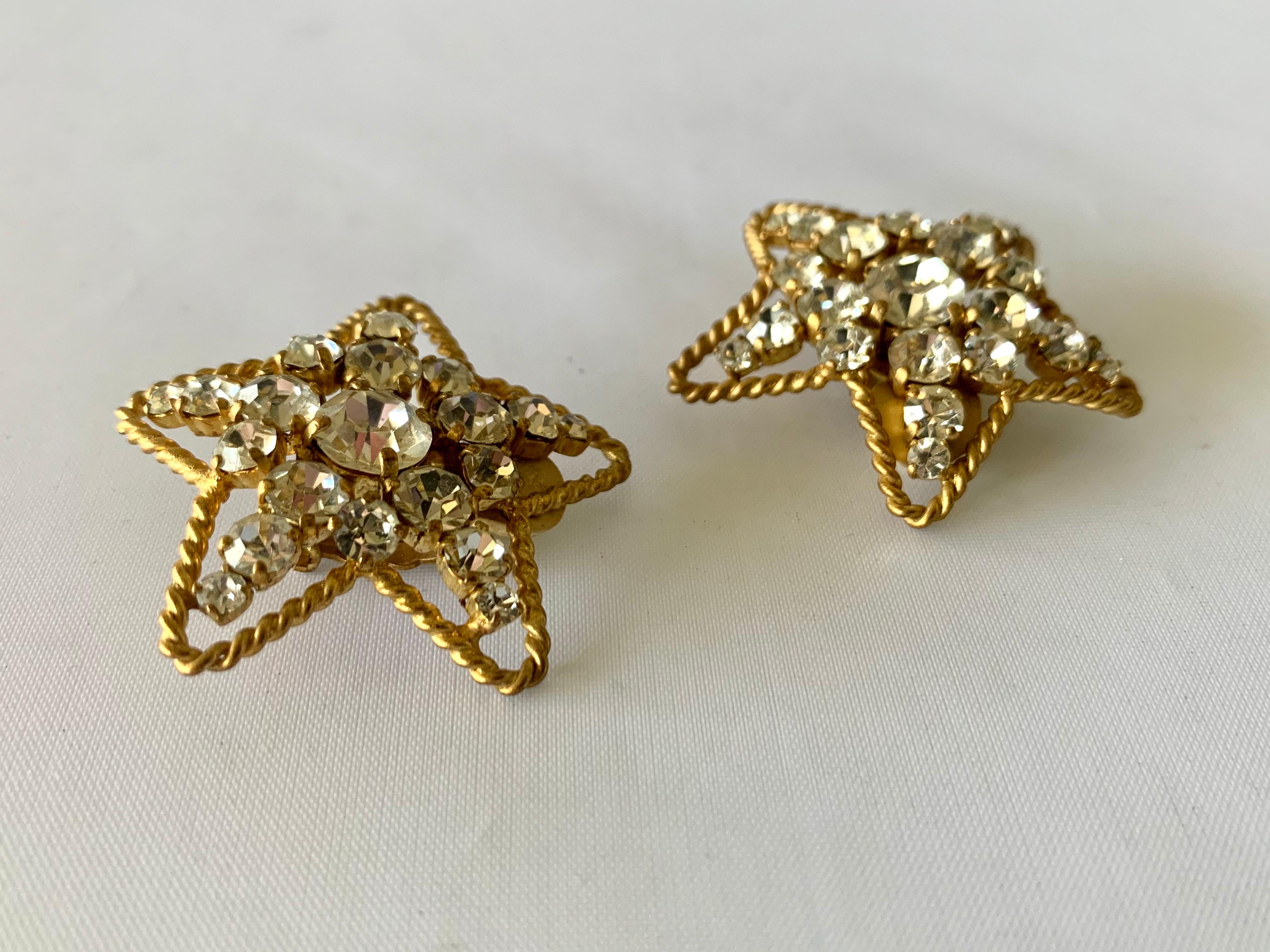 chanel star earrings