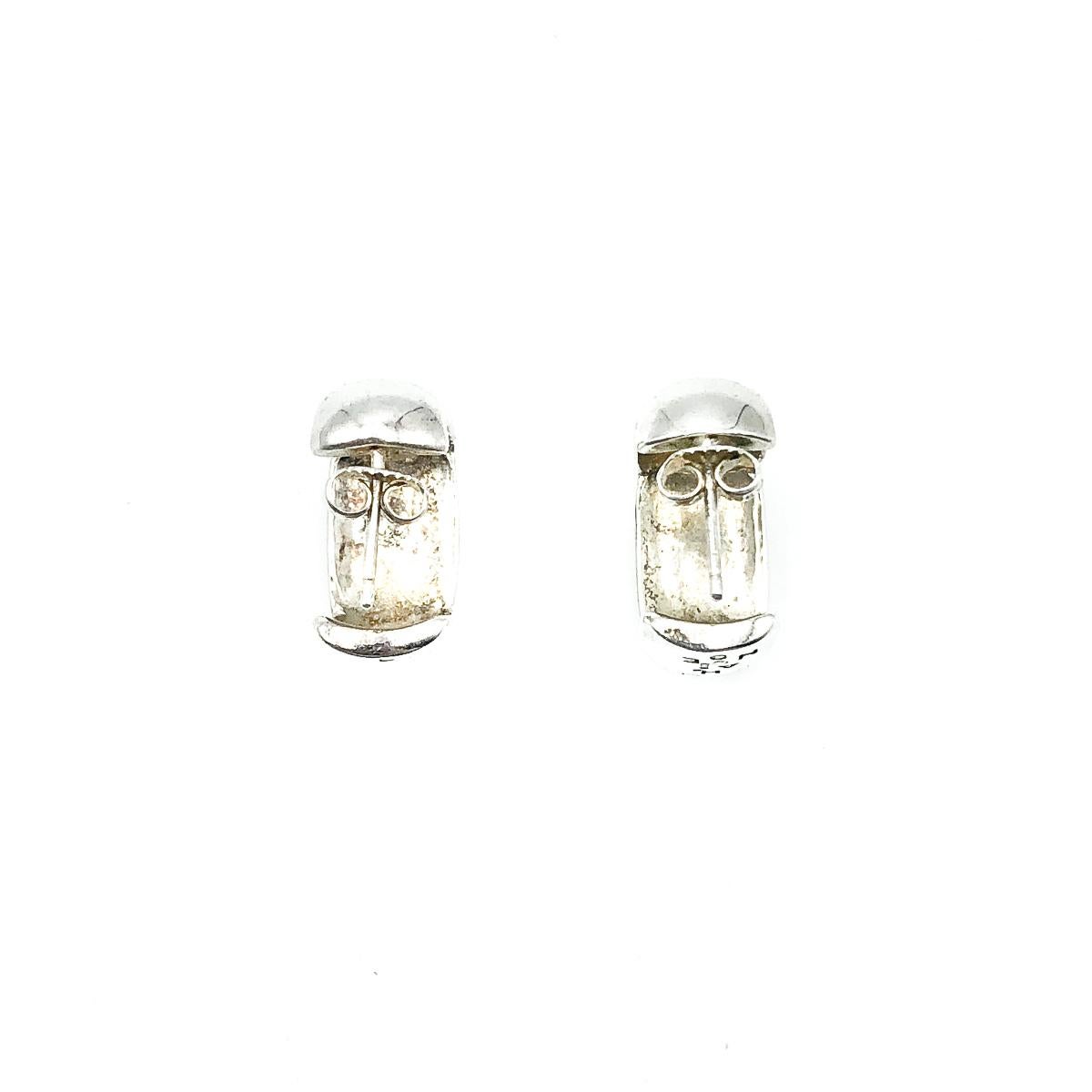 chanel earrings silver 925