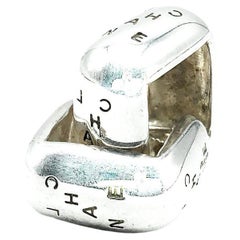 Abbraccio vintage con logo Chanel in argento sterling  Orecchini anni 2000