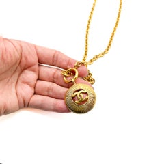 Vintage Chanel LAGERFELD Era Medallion Necklace 1980s (see condition report)