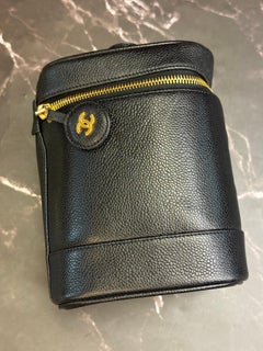 VIntage Chanel Tall Caviar Leather Vanity with Card series 4
